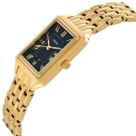 NWT Authentic Fossil Raquel Quartz Black Dial Women's Watch - Picture 3 of 6